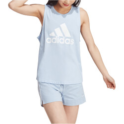 adidas Essentials Big Logo Tanktop Damen AEST - bludaw/white XS