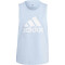 adidas Essentials Big Logo Tanktop Damen AEST - bludaw/white XS