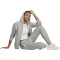adidas Essentials Linear Cuffed Jogginghose Damen 83F7 - mgreyh/white L
