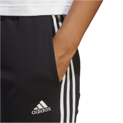 adidas Essentials Cuffed French Terry Jogginghose Damen 095A - black/white XXS