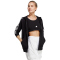 adidas Essentials 3-Streifen French Terry Kapuzenjacke Damen 095A - black/white XXS