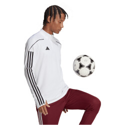 adidas Tiro 23 League 1/4-Zip Fußball Trainingsoberteil Herren 001A - white XS