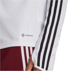 adidas Tiro 23 League 1/4-Zip Fußball Trainingsoberteil Herren 001A - white XS