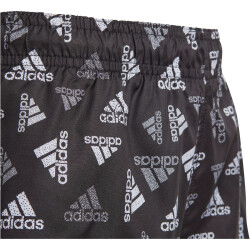 adidas Logo Print CLX Badeshorts Kinder 095A - black/white 128