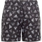 adidas Logo Print CLX Badeshorts Kinder 095A - black/white 128