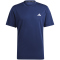 adidas Train Essentials Training T-Shirt Herren IC7429 - dark blue/white XL