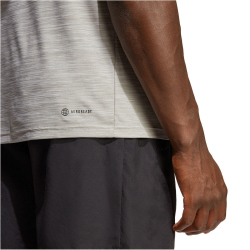 adidas Train Essentials Stretch Trainingsshirt Herren IC7416 - mgh solid grey/white/black L