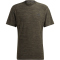adidas Train Essentials Stretch Trainingsshirt Herren IC7415 - olive strata/black/black L