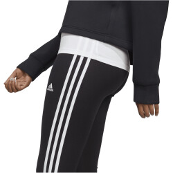 adidas Essentials High-Waist Single Jersey Leggings Damen 095A - black/white XS