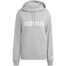 adidas Essentials Linear Hoodie Damen 83F7 - mgreyh/white S