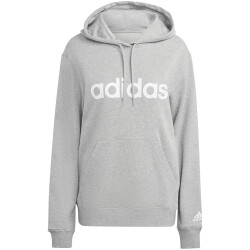 adidas Essentials Linear Hoodie Damen 83F7 - mgreyh/white S