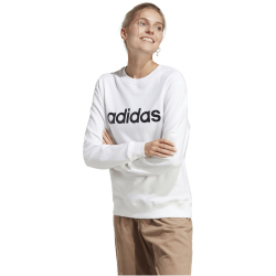 adidas Essentials Linear French Terry Sweatshirt Damen 001A - white/black S