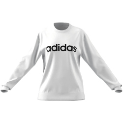 adidas Essentials Linear French Terry Sweatshirt Damen 001A - white/black S
