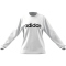 adidas Essentials Linear French Terry Sweatshirt Damen 001A - white/black S