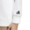 adidas Essentials Linear French Terry Sweatshirt Damen 001A - white/black XXL