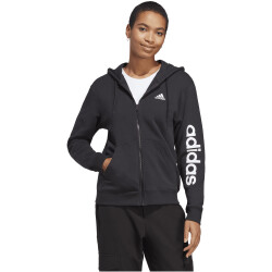 adidas Essentials Linear French Terry Sweatjacke Damen 095A - black/white XS