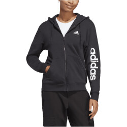 adidas Essentials Linear French Terry Sweatjacke Damen 095A - black/white XS