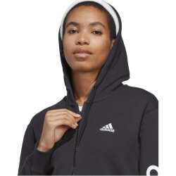 adidas Essentials Linear French Terry Sweatjacke Damen 095A - black/white XS