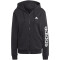 adidas Essentials Linear French Terry Sweatjacke Damen 095A - black/white XS