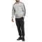 adidas Basic French Terry Trainingsanzug Herren 83F7 - mgreyh/black S