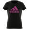 adidas Essentials Big Logo Cotton T-Shirt Kinder 095A - black/selufu 140