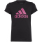 adidas Essentials Big Logo Cotton T-Shirt Kinder 095A - black/selufu 152