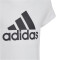 adidas Essentials Big Logo Cotton T-Shirt Kinder 001A - white/black 128
