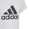 adidas Essentials Big Logo Cotton T-Shirt Kinder 001A - white/black 152