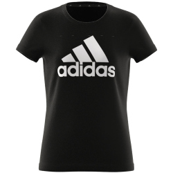 adidas Essentials Big Logo Cotton T-Shirt Kinder 095A - black/white 152