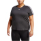 adidas AEROREADY Train Essentials 3-Streifen Trainingsshirt Damen 095A - black/white 1X (46-48)