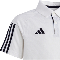 adidas Tiro 23 Competition Baumwoll Poloshirt Kinder 001A - white 116