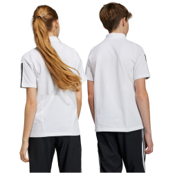 adidas Tiro 23 Competition Baumwoll Poloshirt Kinder 001A - white 116
