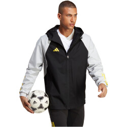 adidas Tiro 23 Competition Allwetterjacke Herren 095A - black/tmlggr/impyel XS