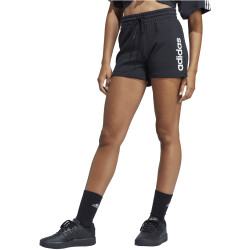 adidas Essentials Linear French Terry Shorts Damen 095A - black/white XS
