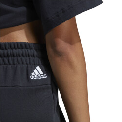 adidas Essentials Linear French Terry Shorts Damen 095A - black/white L