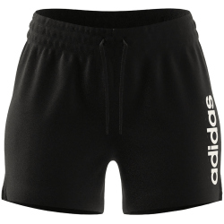 adidas Essentials Linear French Terry Shorts Damen 095A - black/white L