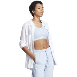 adidas Essentials Removable Pads Crop-Top Damen AEST - bludaw/white XL
