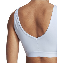adidas Essentials Removable Pads Crop-Top Damen AEST - bludaw/white XL