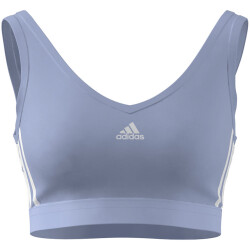 adidas Essentials Removable Pads Crop-Top Damen AEST - bludaw/white XL