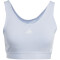 adidas Essentials Removable Pads Crop-Top Damen AEST - bludaw/white XL