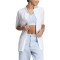 adidas Essentials Removable Pads Crop-Top Damen AEST - bludaw/white XL