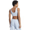 adidas Essentials Removable Pads Crop-Top Damen AEST - bludaw/white XL