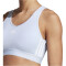 adidas Essentials Removable Pads Crop-Top Damen AEST - bludaw/white XL