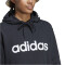 adidas Essentials Linear Hoodie Damen 095A - black/white XS