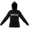adidas Essentials Linear Hoodie Damen 095A - black/white XL