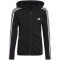 adidas Essentials Full-Zip Sweatjacke Kinder 095A - black/white 128
