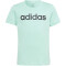 adidas Essentials Linear Logo Cotton Slim Fit T-Shirt Kinder A9MS - easgrn/black 170