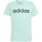 adidas Essentials Linear Logo Cotton Slim Fit T-Shirt Kinder A9MS - easgrn/black 170