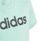 adidas Essentials Linear Logo Cotton Slim Fit T-Shirt Kinder A9MS - easgrn/black 170