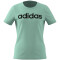 adidas Essentials Linear Logo Cotton Slim Fit T-Shirt Kinder A9MS - easgrn/black 170